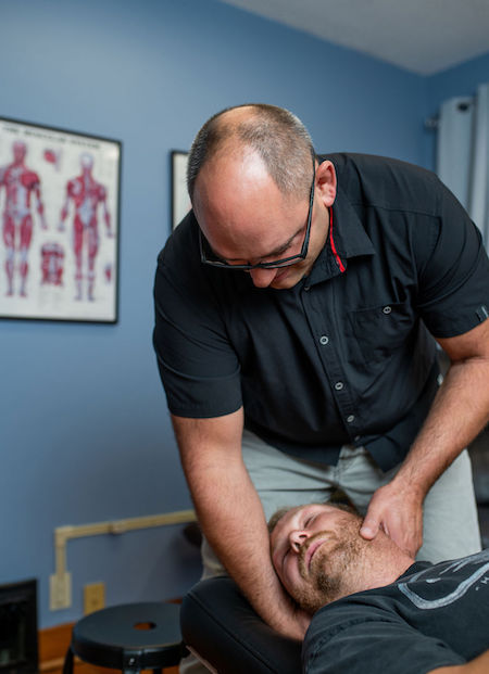 Neck manipulation at Fairview Chiropractic Centre in Alberta